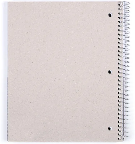 Miniatura 8 de Mintra Office Cuadernos de espiral duraderos, 3 materias (lavanda, verde salvia, salmón, rayas universitarias, paquete de 3)