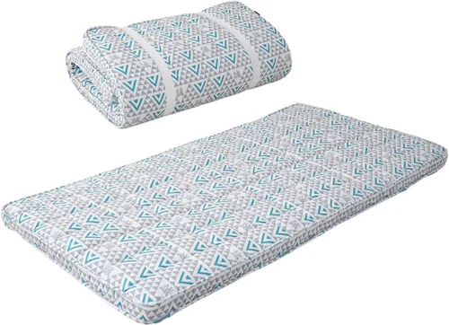 Miniatura 21 de EMOOR Colchón de futón japonés de triple pliegue Machi con protector de colchón S-Twin gris, fuelle plegable, almacenable, lavable, para dormir