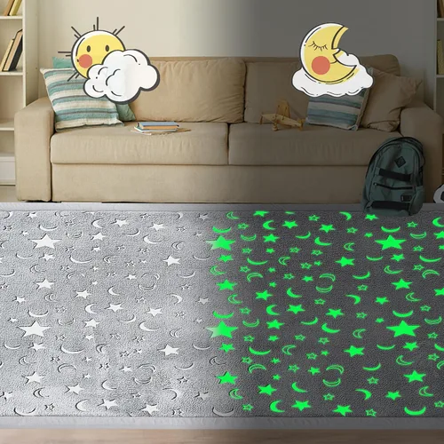 Miniatura 7 de MAXYOYO Alfombra de juego para bebé, 0.8 pulgadas de grosor, espuma viscoelástica suave acolchada con respaldo antideslizante, alfombra de tatami