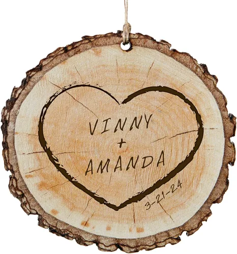 Miniatura 9 de Let's Make Memories Adorno de Navidad Personalizado para Parejas - Adorno de Navidad 2025 - Decoración de Árbol - Personalizar Mensaje, Año