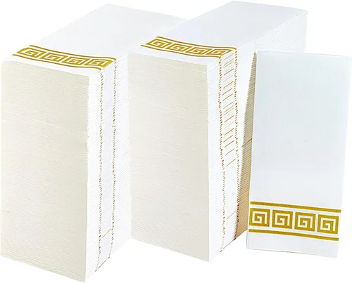 LITOPAK Paquete de 200 toallas de mano de papel para baño, toallas de invitados desechables y servilletas de papel desechables para el baño, cocina,