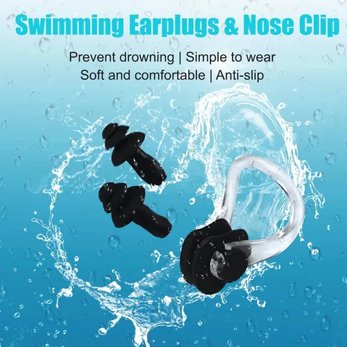 Miniatura 7 de Alepo 2 Pack Unisex Swim Caps with 3D Ear Protection, Durable Flexible Silicone Swimming Hats for Women Men Kids Adults, Bathing Swimming Caps for