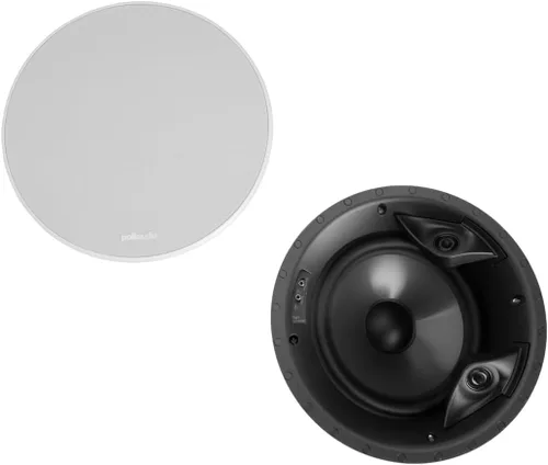 Miniatura 4 de Polk Audio Vanishing Series 80 F/X-LS - Altavoces de sonido envolvente en el techo (par), controlador de equilibrio dinámico de 8 pulgadas y (2)