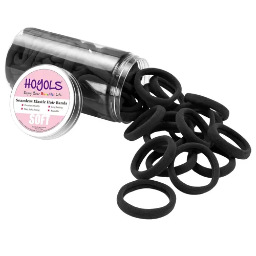 Miniatura 9 de Bandas pequeñas para el cabello sin costuras, liga para coleta que no daña de 4 cm (10 colores muilt)