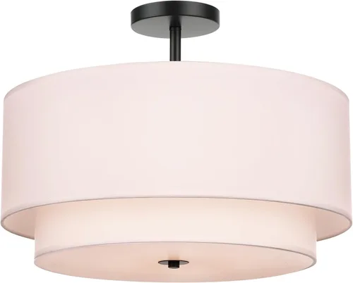 Miniatura 12 de Lámpara de Techo Moderna de Montaje al Ras - Lámparas de Techo Easric de Montaje al Techo, Lámparas de Techo para Pasillo con Pantalla de Tela