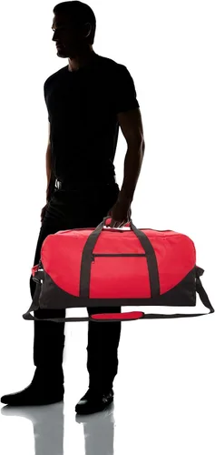 Miniatura 6 de Bolso deportivo Dalix Big Adventure. Bolso deportivo grande de lona para el gimnasio de 25 pulgadas, Rojo, XL
