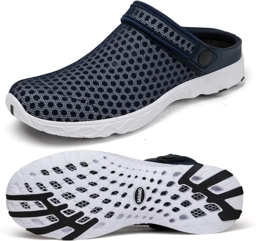 Miniatura 8 de SAGUARO - Zapatos de jardín de secado rápido para hombre y mujer, ligeros y transpirables. Zuecos de jardinería, sandalias de agua y malla
