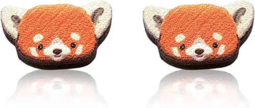 PeachyApricot Lindos pendientes de panda rojo