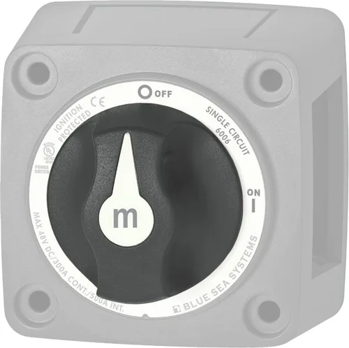 Miniatura 14 de Blue Sea Systems 6006 interruptor aislador de batería serie m ON/OFF con llave de bloqueo, rojo