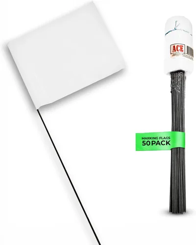 Miniatura 19 de Banderas blancas para marcar el patio, banderas invisibles de 4 x 5 x 15 pulgadas para perros, paquete de 100 unidades, marcador de entrenamiento