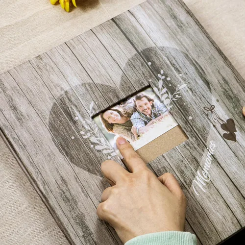 Miniatura 3 de Álbum de fotos autoadhesivo de página de Holoary con bolígrafo metálico para 3 x 5, 4 x 6, 5 x 7, 6 x 8, 8 x 10, álbum de bricolaje hecho a mano