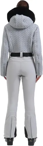 Miniatura 50 de GSOU SNOW Traje de esquí para mujer, traje de nieve delgado de una pieza, chaqueta de nieve, impermeable, resistente al viento, deportes al aire