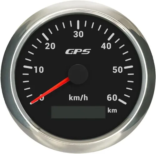 Miniatura 11 de ELING Velocímetro GPS de 3.346 in 0-200 MPH Kit de medidor de velocidad para coche, camión, motocicleta con 7 retroiluminaciones 12 V 24 V
