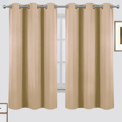 Miniatura 2 de LEMOMO Cortinas 100% opacas de 38 x 63 pulgadas, 2 paneles de oscurecimiento con aislamiento térmico para dormitorio