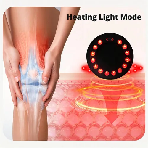 Miniatura 11 de Medcursor - Masajeador de rodilla, masajeador de rodilla calentado inalámbrico con 3 niveles de calentamiento, 3 modos de vibración, pantalla LED