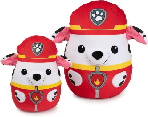 Miniatura 6 de Almohada de peluche Paw Patrol Marshall Squish, juguete oficial del exitoso dibujo animado, animal de peluche blando y apretable para niños de 1 año