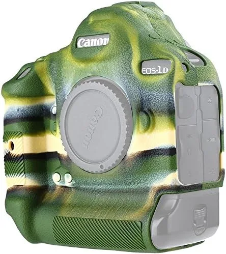 Miniatura 10 de Funda de cámara para Canon 1DX/1DX Mark II - Funda protectora de silicona para DSLR, jaula desmontable, a prueba de golpes, a prueba de polvo (negro)