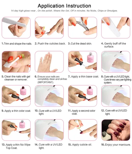 Miniatura 10 de AIMEILI Esmalte de uñas de gel sin crueldad, vegano, gel para uñas removible UV LED sin hema, arte de uñas nude, color rosa nude (022), 0.3 fl oz