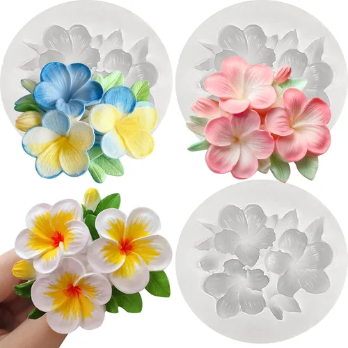 Miniatura 23 de Juego de 3 moldes de vela de peonía para hacer velas, juego de moldes de silicona 3D grandes + medianos + pequeños para fundición de resina epoxi, 3
