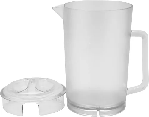 Miniatura 5 de GET P-3064-1-CL-EC Jarra de plástico resistente y sin BPA de 2 cuartos de galón con tapa, inastillable (64 onzas), transparente