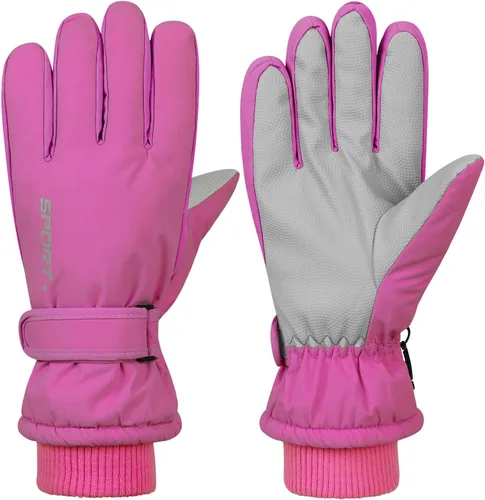 Miniatura 10 de American Trends Guantes de esquí de invierno para mujer, guantes de invierno impermeables para pantalla táctil, guantes de nieve