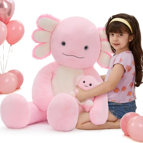 Miniatura 17 de MorisMos Oso de Peluche Gigante Animal de Peluche con Osos Bebé, 35.4'' Oso Grande de Peluche Mamá, 3 Pequeños Osos de Peluche Animales de Peluche a