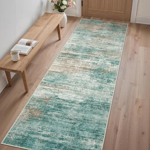 Miniatura 98 de GENIMO Alfombra antideslizante de 2 x 6 pies, lavable para pasillos de cocina, alfombras de cocina modernas abstractas, alfombra ligera de pelo bajo