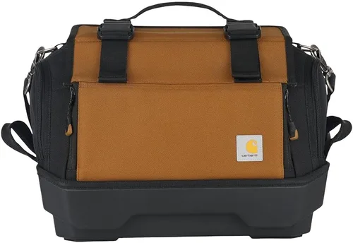 Miniatura 4 de Carhartt Bolsa de herramientas para hombre con correas de hombro ajustables, duradera, resistente al agua, organizador de herramientas mediano