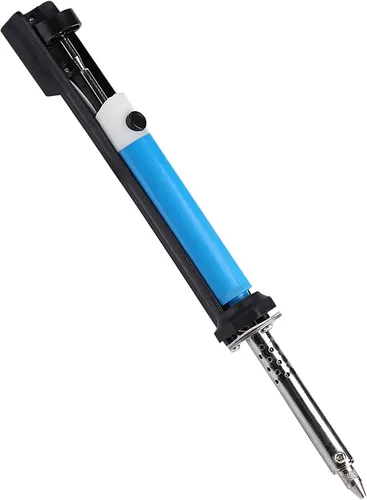 Miniatura 5 de Aramox 30W 2 en 1 Soldador eléctrico y bomba de desoldadura, herramienta de reparación de aleación de aluminio con protección a tierra