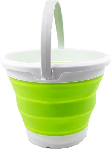 Miniatura 12 de SAMMART Cubo de plástico plegable de 5.5 L (1.4 galones), bañera redonda plegable, cubo de agua portátil para pesca, maceta de agua para exteriores