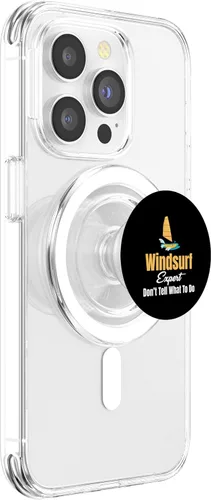 Miniatura 3 de Windsurf Expert Don't Tell Me What To Do Boardsailing PopSockets MagSafe PopGrip for iPhone