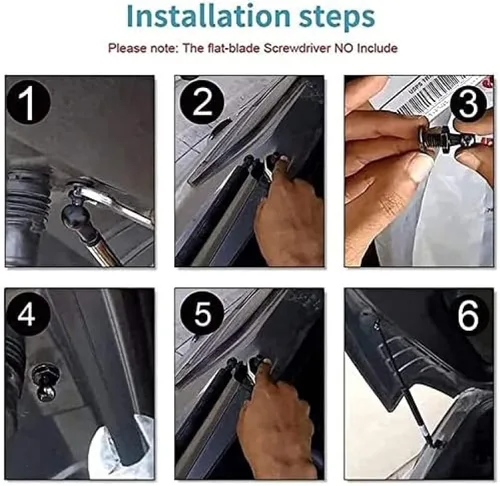 Miniatura 7 de Varilla de amortiguador para puerta trasera de automóvil, resortes de gas para Renault Sandero/Stepway II (B8) 2013-2020