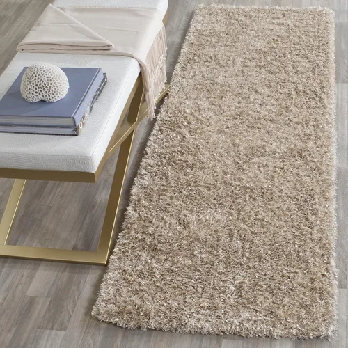Miniatura 15 de SAFAVIEH Malibu Shag Collection - Alfombra decorativa, 3 x 5 pies, carbón, hecha a mano, sólida, 1.4 pulgadas de grosor, ideal para zonas de alto