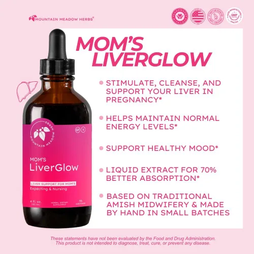 Miniatura 2 de Mountain Meadow Herbs Mom's Liver Glow, desintoxicante avanzado y regenerador para apoyar la salud y la función del hígado - 4 oz - para un hígado