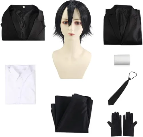 Miniatura 7 de Buyoem Dazai - Disfraz de cosplay para Halloween, Navidad, anime, Chuuya, cosplay, uniforme para adultos, hombres y mujeres Color4
