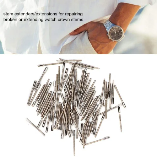 Miniatura 2 de Accesorios para reloj, barra de extensión, 100 unidades de 0.028in, barra de extensión, barra de pulsera, extensor de tronco, accesorios para reloj