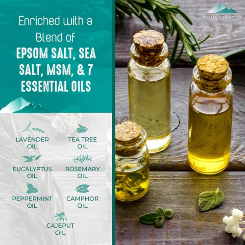 Miniatura 2 de Gel de baño de árbol de té y cuerpo y gel de baño de árbol de té más infusión de uñas, alivia la piel seca, ardor y picazón, refresca el olor