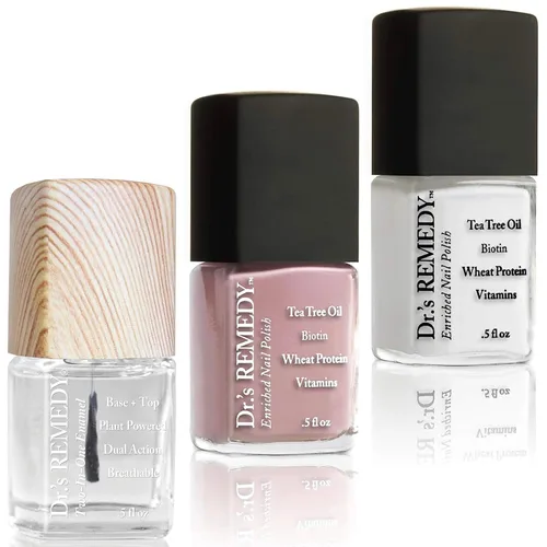 Miniatura 14 de Dr's Remedy - Kit de 3 esmaltes de uñas, kit ANNIVERSARY, fortalecedor de uñas enriquecido natural, no tóxico y orgánico, BRAVE Berry/TOTAL esmalte