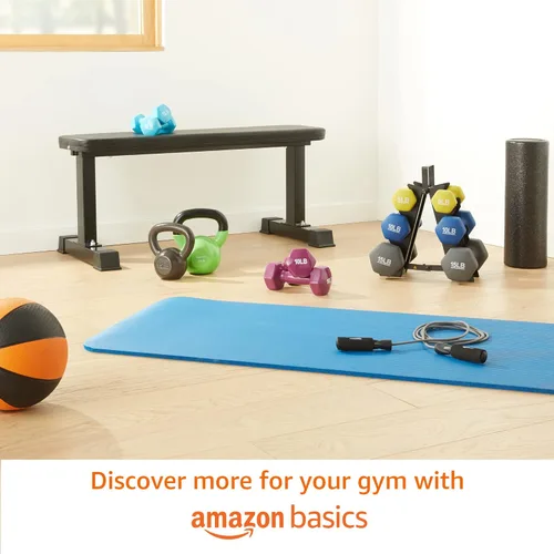 Miniatura 6 de Amazon Basics - Mancuerna de entrenamiento de fácil agarre, con revestimiento de neopreno, disponibles en varios juegos y pesos