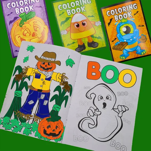 Miniatura 6 de The Dreidel Company Libros para colorear de Halloween (paquete de 12) recuerdos de fiesta para niños, relleno de bolsas de golosinas de Halloween