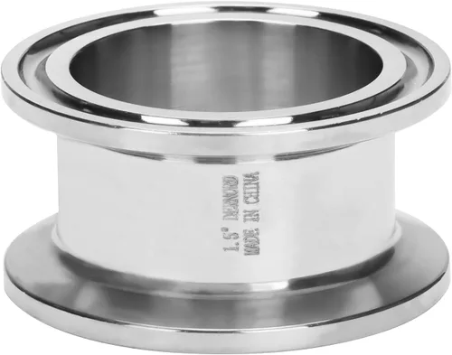 Miniatura 12 de Dernord - Tubo de bobina sanitaria con extremos de abrazadera, tubo redondo liso de acero inoxidable 304 con abrazadera triple de 3.81 cm
