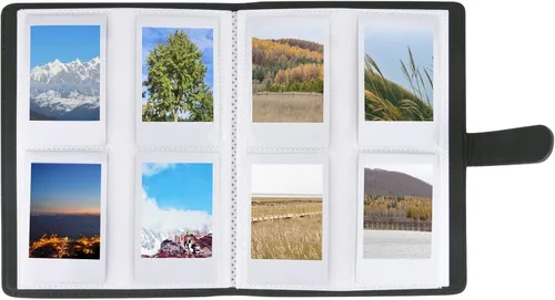 Miniatura 2 de Hapeper - Álbum de fotos con 128 bolsillos compatible con películas de cámaras instantáneas Fujifilm Instax Mini 12 11 9 8 90 70 40 y papel