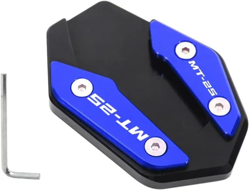 Miniatura 20 de Soporte de extensión lateral de pie para motocicleta para Yamaha YZF R3 R25 MT03 MT25 2019 2022 MT 03 25 R 3 25 (color: MT03 azul)
