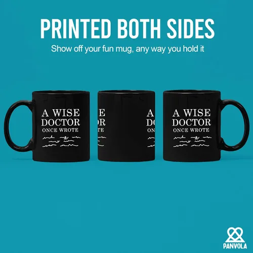 Miniatura 3 de Panvola Una vez un médico sabio escribió Taza de café de cerámica para médico graduado, cirujano, estudiante de medicina, MD, profesional, 11oz