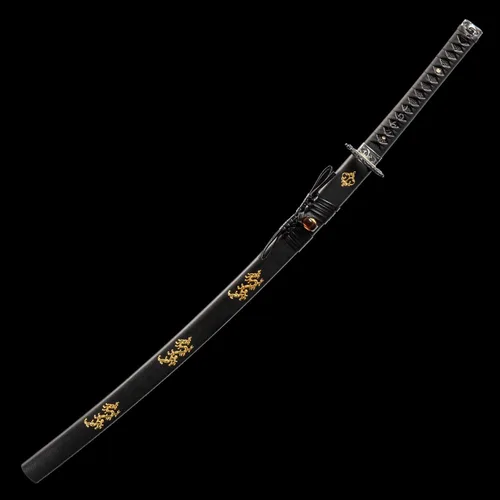 Miniatura 2 de Espada katana japonesa hecha a mano, auténtica, forjada a mano, espadas samurai de acero de alto carbono 1060 para artes marciales, colección