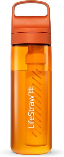 Miniatura 13 de LifeStraw Serie Go – Botella de filtro de agua sin BPA para viajes y uso diario, elimina bacterias, parásitos y microplásticos, mejora el sabor, 1L
