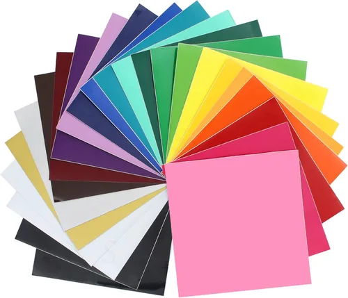 ORACAL - Vinilo brillante modelo 651 - 24 paquetes de colores principales - hojas de 12 x 12 pulgadas