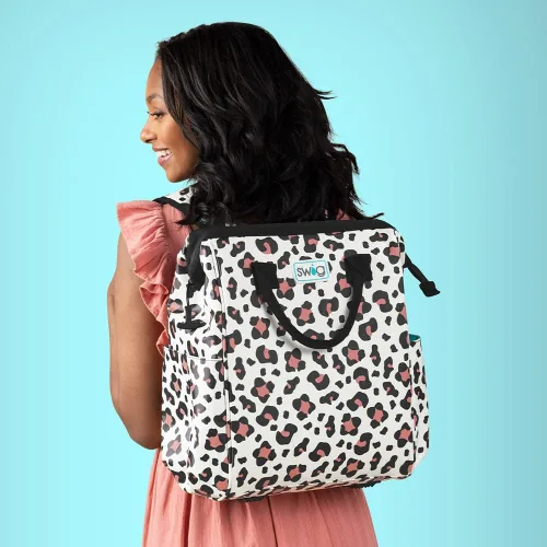 Miniatura 6 de Mochila enfriadora Swig Life Packi, enfriador aislado, bolsa de playa impermeable, 24 latas, enfriadores aislados livianos Nube Nueve