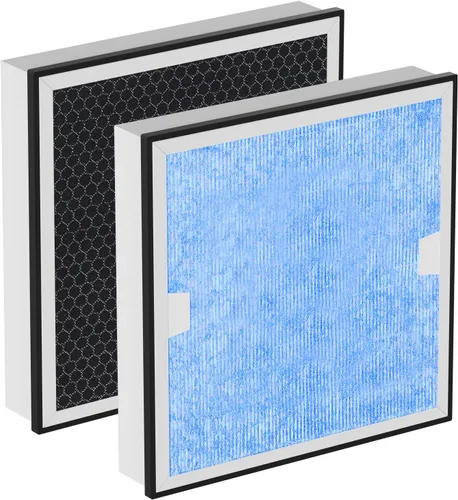 Miniatura 8 de HEPA 550 y carbón activado MERV-13 Juego de reemplazo de prefiltro compatible con limpiador de aire AlorAir CleanShield, 2 HEPA y 5 prefiltros