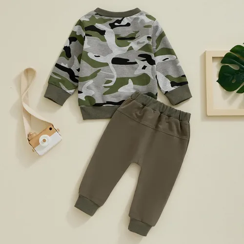 Miniatura 6 de YINGISFITM Ropa de otoño para bebé, sudadera con cuello redondo y manga larga, pantalones deportivos para otoño e invierno